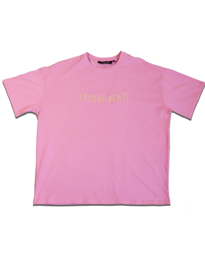 UNTHREADED OVERSIZED TEE IN CANDY PIΝΚ